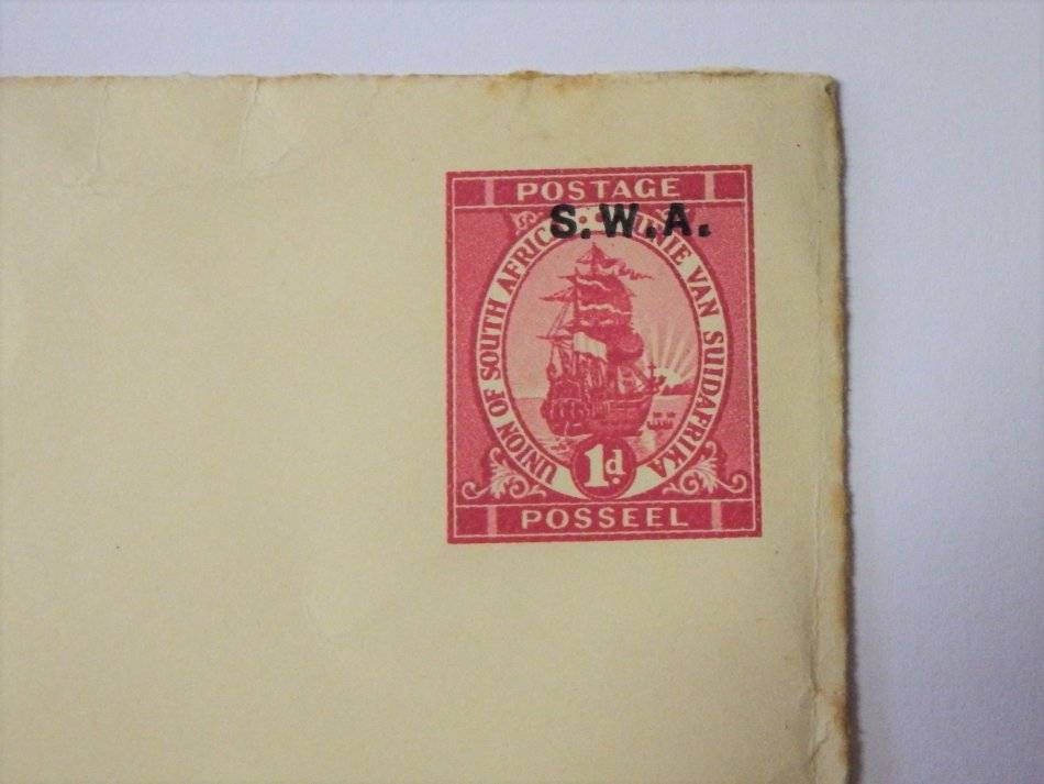 Other African South West Africa postal stationery envelope with 1d
